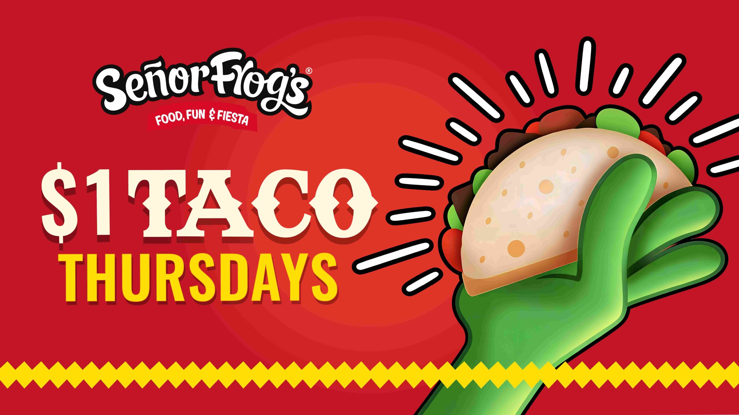 Señor Frog's Aruba Launches $1 Taco Thursdays