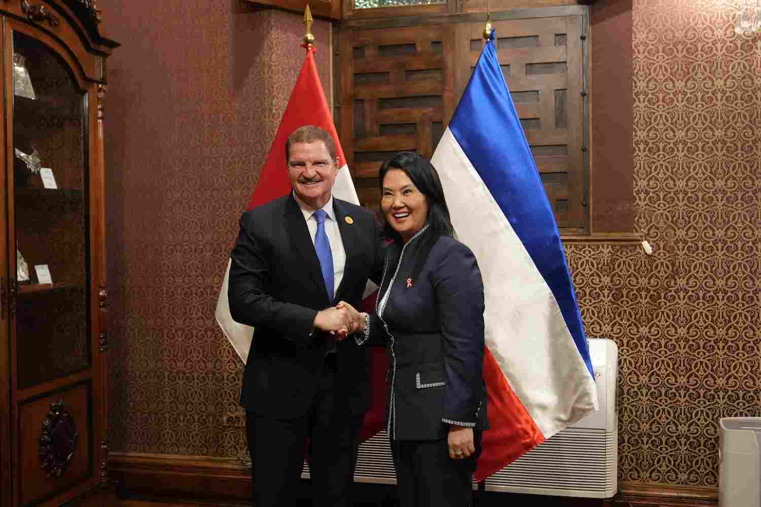 Premier Eman Meets Keiko Fujimori to Strengthen Aruba-Peru Ties