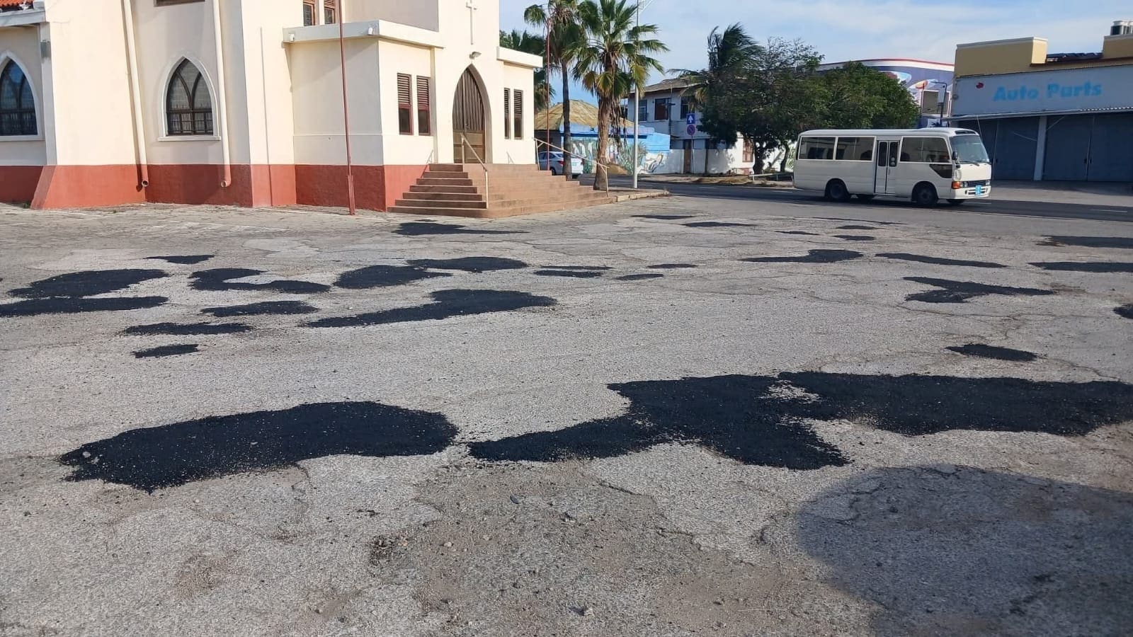 Where Is the Asphalt Money Allocated for Colegio Santa Teresita?