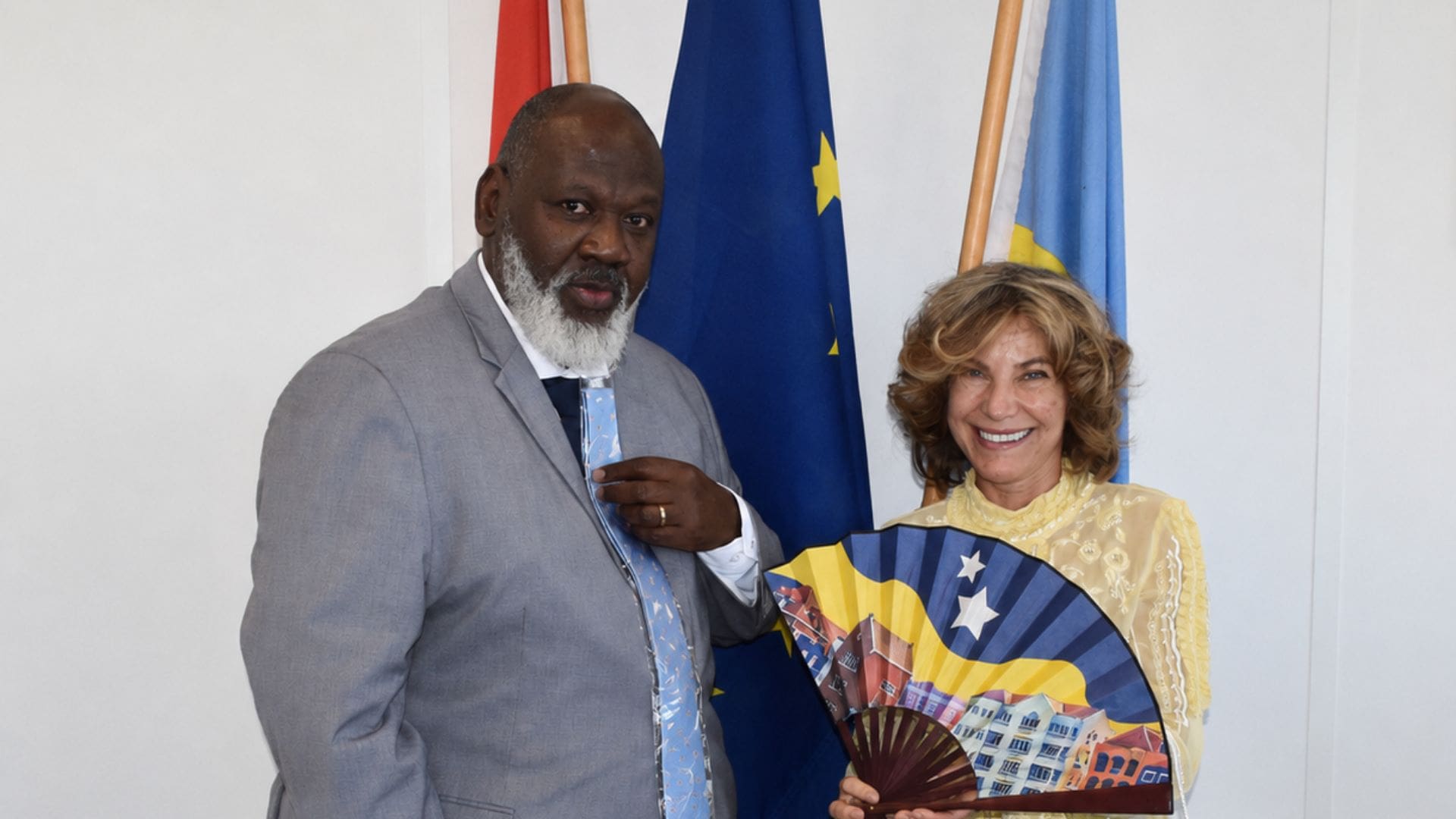 Curaçao's Minister Plenipotentiary Pays Courtesy Visit to Aruba Counterpart