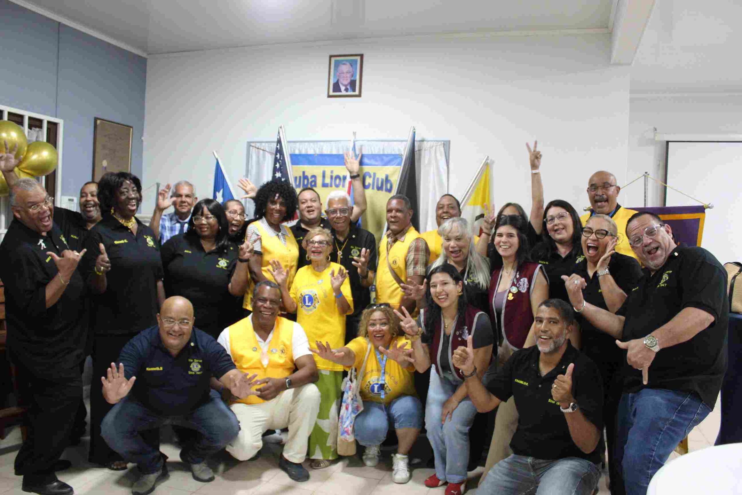 Aruba Lions Club Welcomes Delegation from Massachusetts Chapter