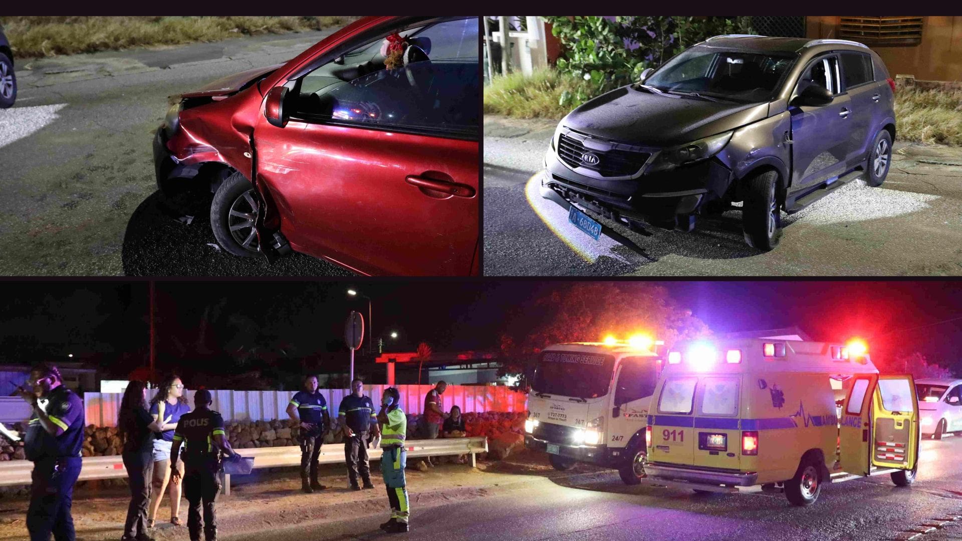 Driver Arrested After Head-On Collision at Santa Cruz Curve in Aruba