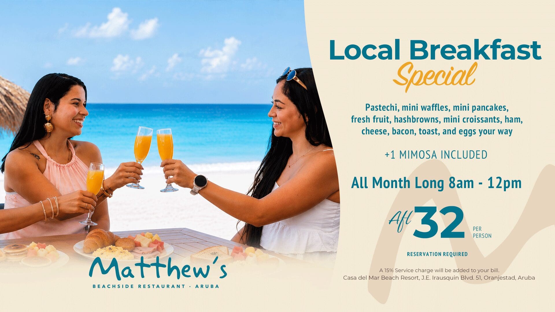 Matthew's Beachside Restaurant Offers Special Breakfast Deal in September
