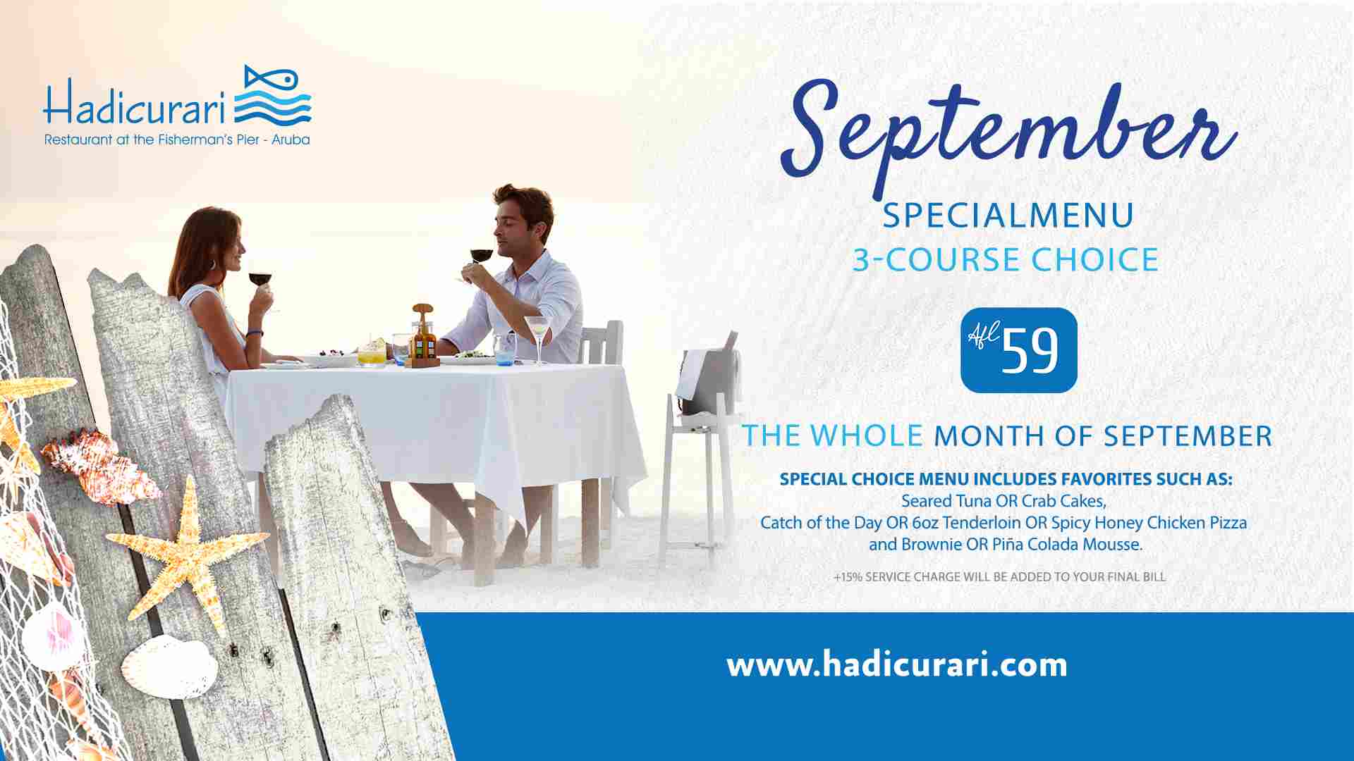 Hadicurari Offers 3-Course Menu for Just 59 Florins This September
