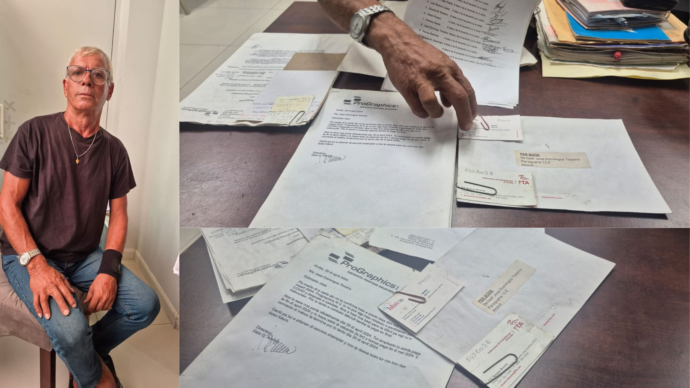 Ex-trahado di Pro Graphic den lucha pa su derecho