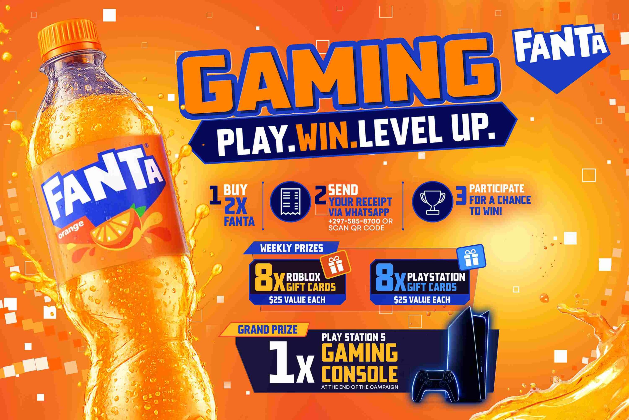 Buy Fanta at Ling & Sons for a chance to win a PS5