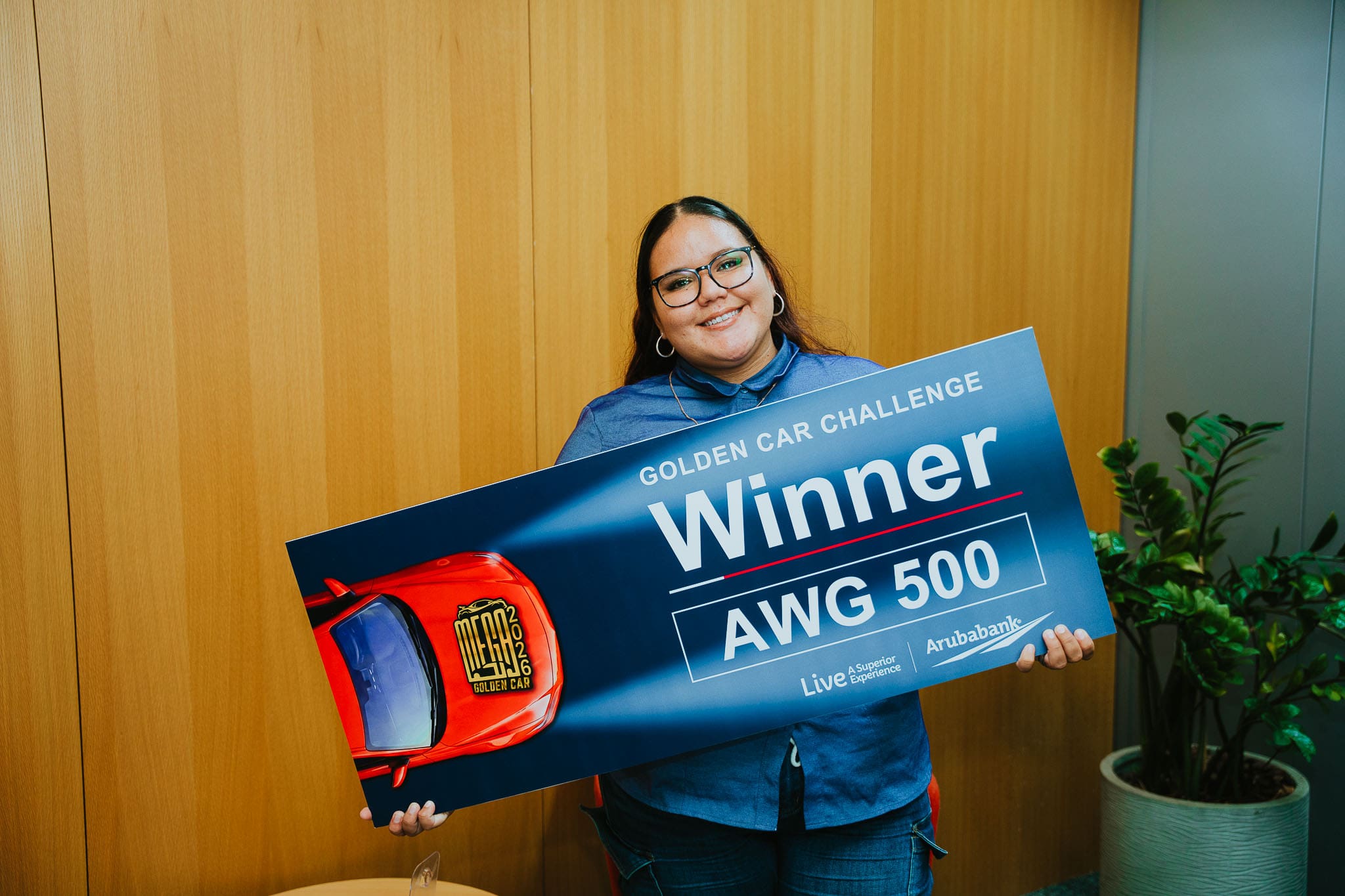 Tasha Rasmijn Wins AWG 500 in MEGA Golden Car Challenge