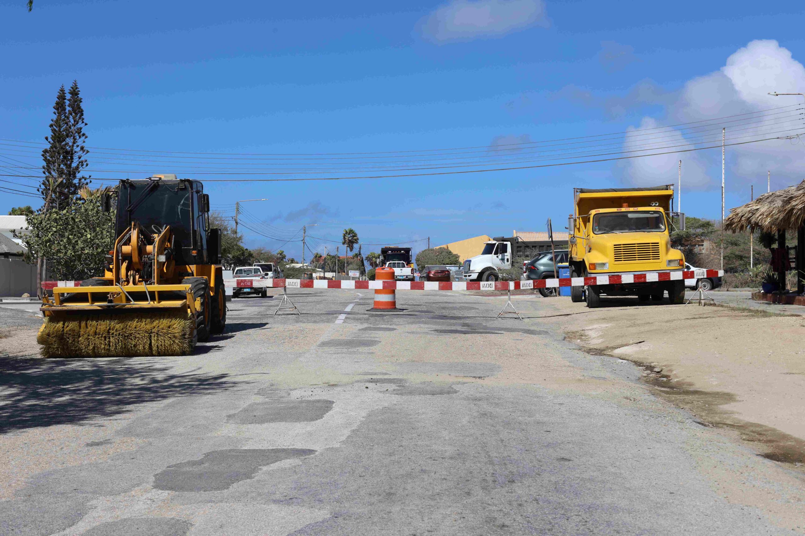 Road Paving Project Kicks Off in Sero Colorado, Aruba