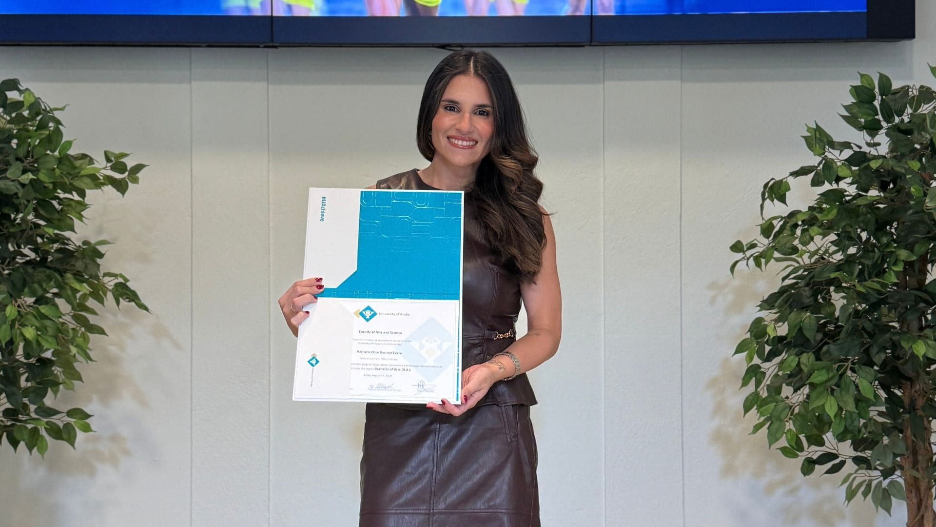 Michelle Every Graduates from Faculty of Arts and Science in Aruba