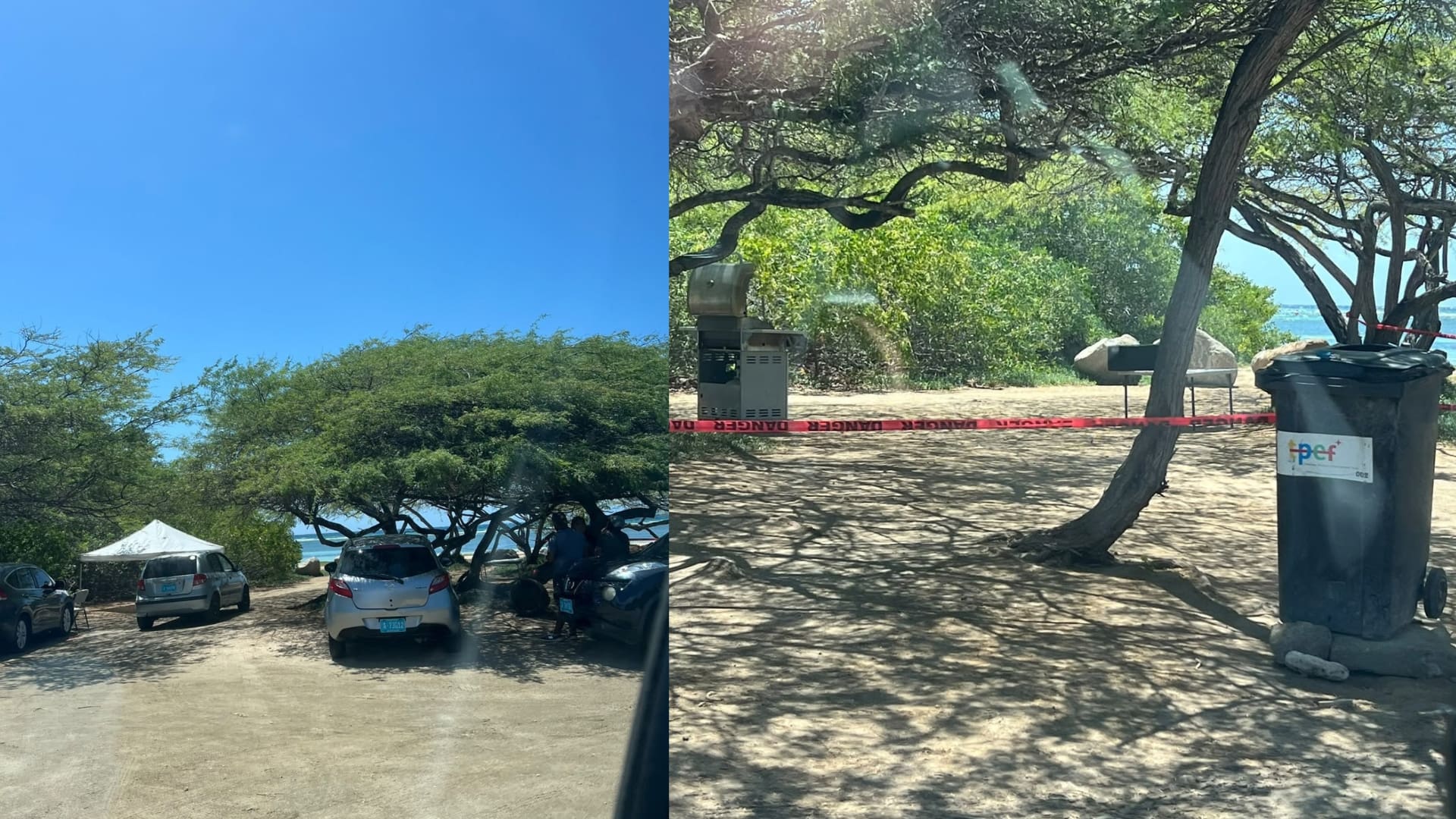 Family 'Seizes' Public Beach at Santo Largo by Blocking It With Tape